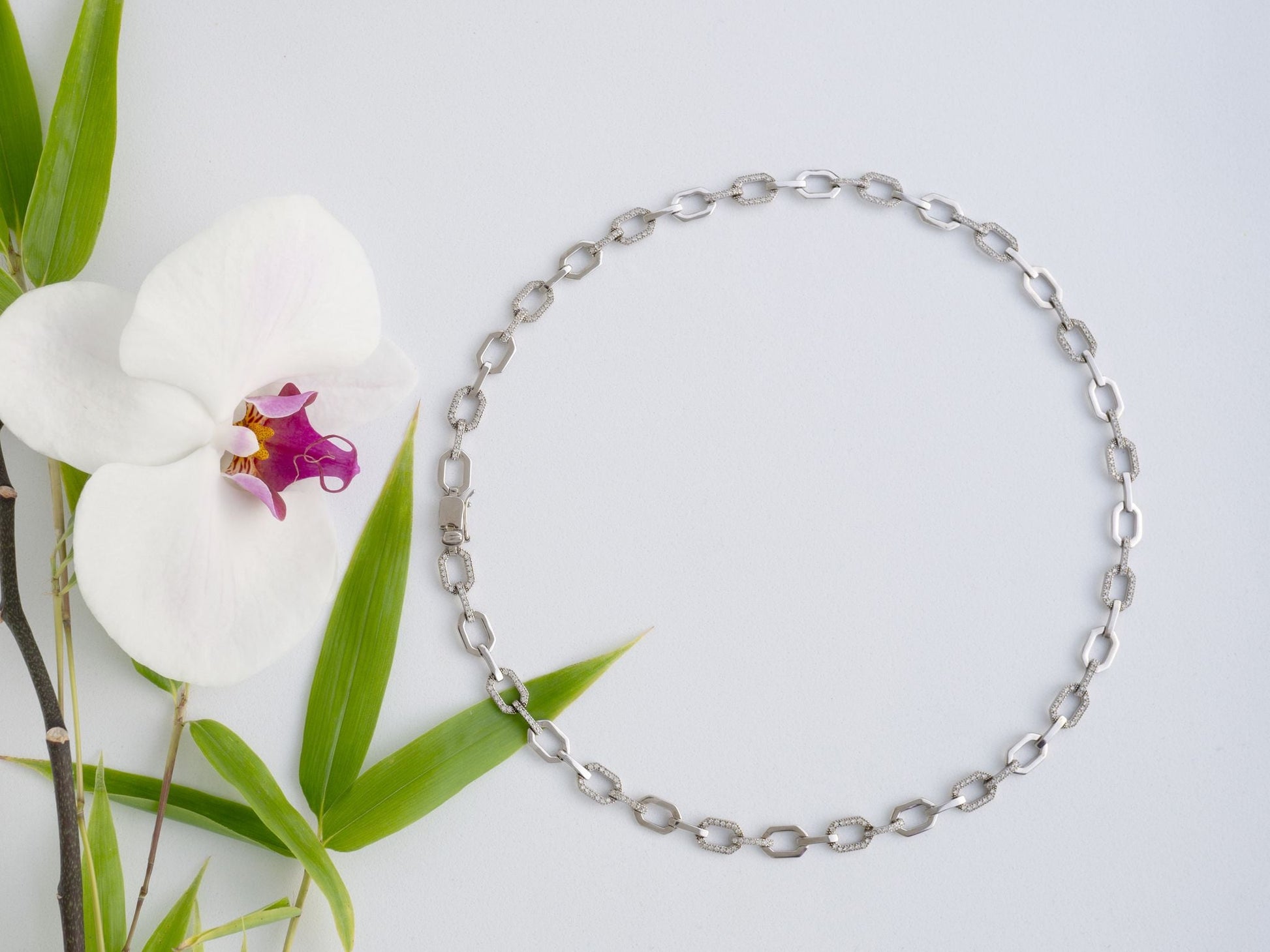 Collier Eternity collana d'amore , Sterlingsilber (925) mit Zirkon facettiert